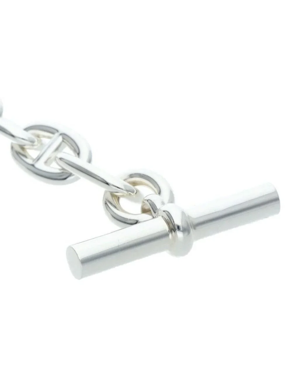 Hermes Chaine D'ancre TGM Silver Bracelet